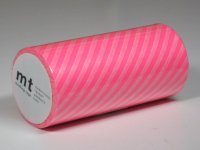 mt casa　ストライプ・ショッキングピンク100mm