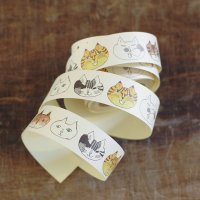 classiky トラネコボンボン シールロール 30mm (Cat)