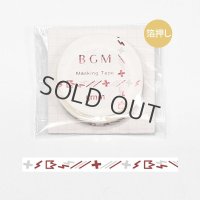 BGM　Special 箔押し 記号 イナズマ・赤【30%OFF】