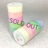 SAIEN マステちぎりえ作家 田村美紀監修 ちぎり絵マステ6色セット【ふわり】