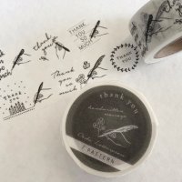 大枝活版室 Handwritten message Thank you