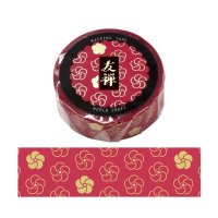 ワールドクラフト 友禅 ゴールド箔押し ねじり梅