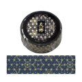 ワールドクラフト 友禅 ゴールド箔押し 麻の葉