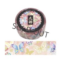 ワールドクラフト 友禅 ゴールド箔押し 蝶