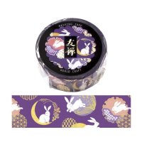 ワールドクラフト 友禅 ゴールド箔押し 兎