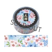 ワールドクラフト 友禅 ゴールド箔押し 桜