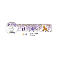 ワールドクラフト キラキラマスキングテープ Wisteria