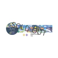 ワールドクラフト キラキラマスキングテープ Sea