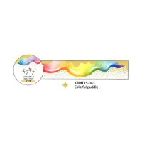 ワールドクラフト キラキラマスキングテープ Colorful puddle