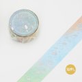 BGM Special 箔押し マカロン色銀河 虹色レイン