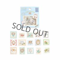 BGM フレークシール 郵便局・動物