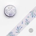 BGM Clear tape Life フラワー・パープル
