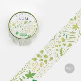 BGM Clear tape Life 緑の葉
