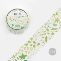 BGM Clear tape Life 緑の葉