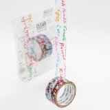ROUND TOP CLEAR Masking Tape / word