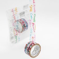ROUND TOP CLEAR Masking Tape / word【30%OFF】