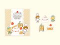 パピアプラッツ mizutama フレークシール CAKE SHOP ショートケーキ