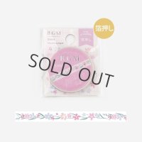 BGM Life 箔押し 5mm シルバー・花の枝