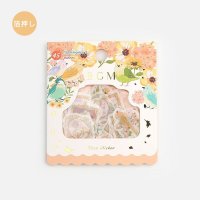 BGM フレークシール 花と鳥