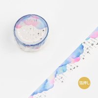 BGM Life 箔押し 雲の星