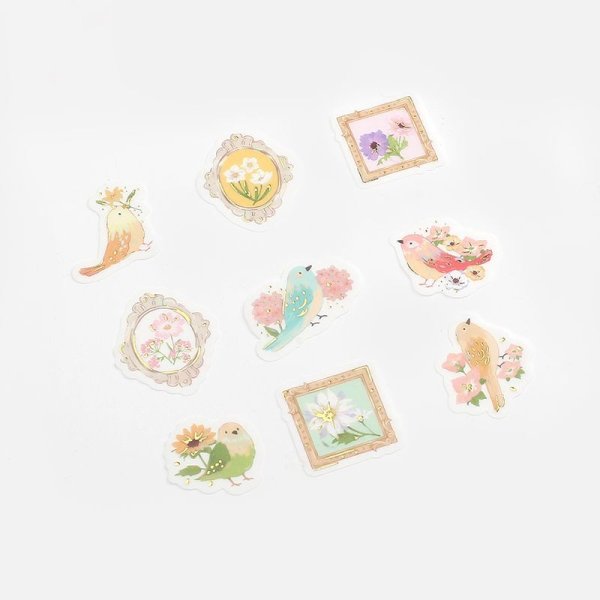 画像4: BGM フレークシール 花と鳥