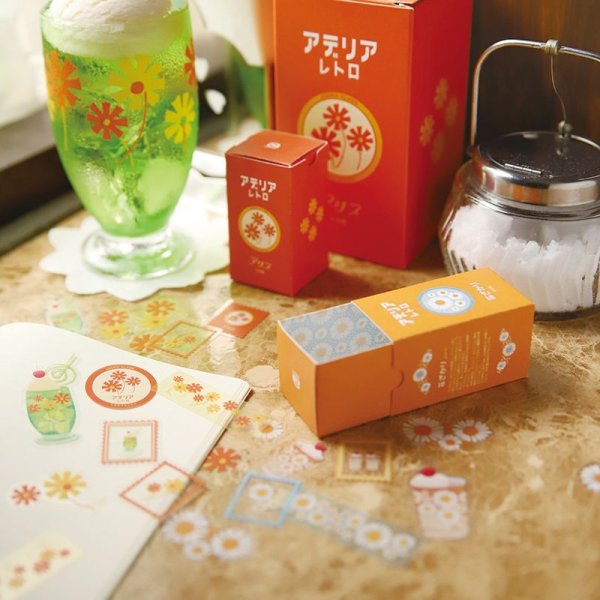 画像6: RYU-RYU アデリアレトロ 透明フレークシール 花ざかり【30%OFF】