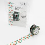 ROUND TOP CLEAR Masking Tape / 花ざかり