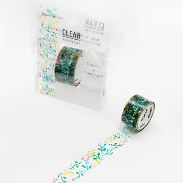 画像1: ROUND TOP CLEAR Masking Tape / FLORAL【30%OFF】