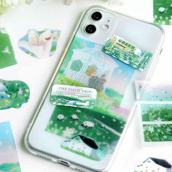 画像5: BGM トレーシングペーパーシール 幻の旅・緑野