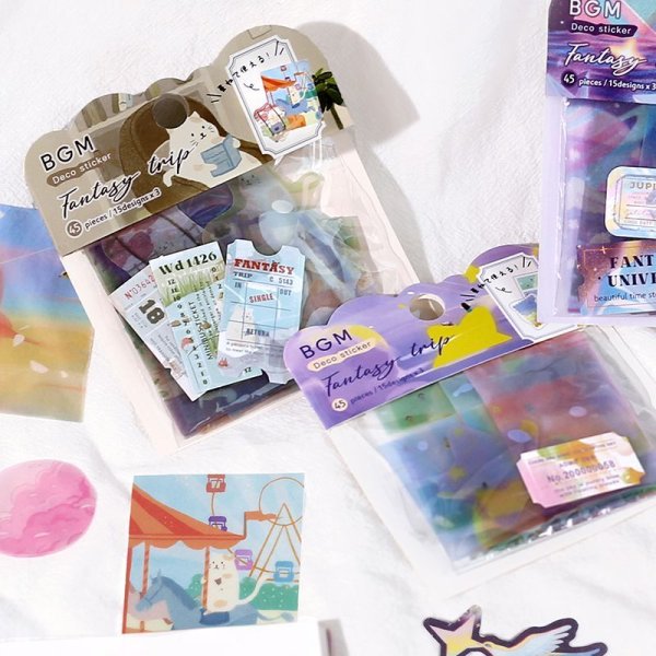 画像6: BGM トレーシングペーパーシール 幻の旅・仙郷