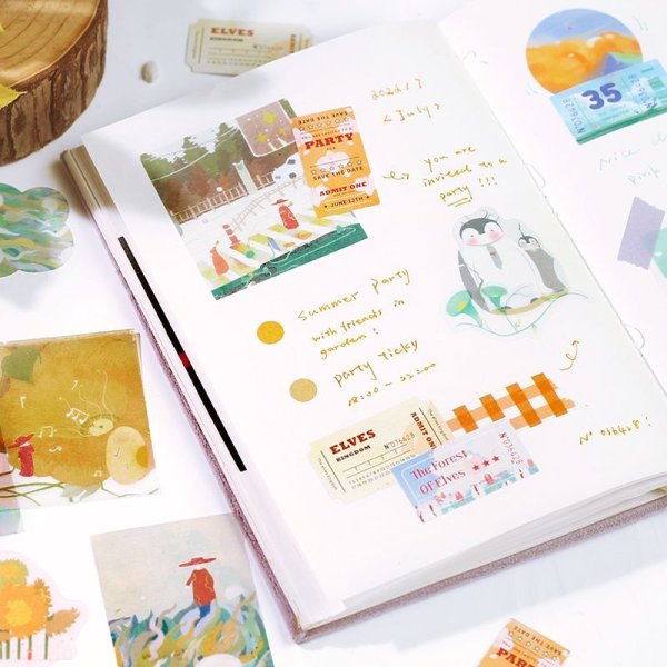 画像6: BGM トレーシングペーパーシール 幻の旅・夢空