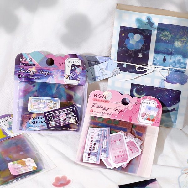 画像7: BGM トレーシングペーパーシール 幻の旅・宇宙