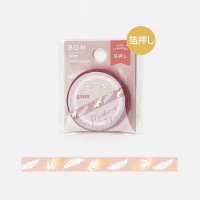 BGM Life 箔押し 5mm ゴールド・羽