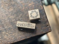 大枝活版室 Original rubber stamp【Mellow 017-018】