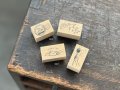 大枝活版室 Original rubber stamp【Standard 001-004】