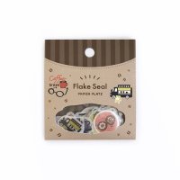パピアプラッツ 福わけはんこ フレークシール Coffe break