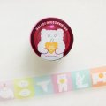 cozyca products AIUEO 透明マスキングテープ HELLO! AIUEO FRIENDS