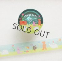 cozyca products AIUEO 透明マスキングテープ SUNNY DAYS