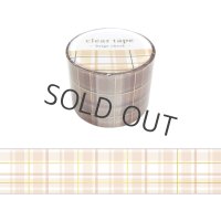 MIND WAVE クリアテープ beige check