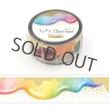 ワールドクラフト キラキラクリアテープ Colorful puddle