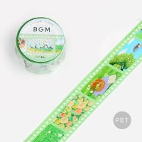 BGM Clear tape Special フィルム・緑
