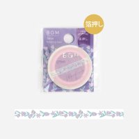 BGM Life 箔押し 5mm パープル・フラワー