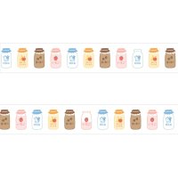 パピアプラッツ おかわりますて 牛乳瓶