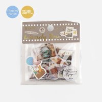 BGM トレーシングペーパーシール のんびり時間・茶