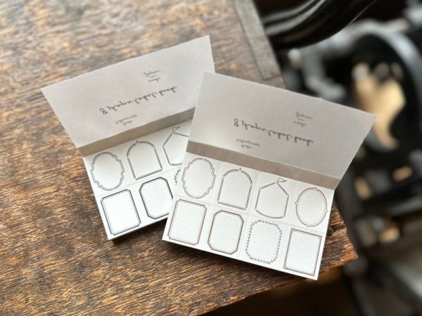 画像4: 大枝活版室【活版印刷】8shape label book Frame / Bronze