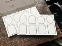 大枝活版室【活版印刷】8shape label book Frame / Bronze