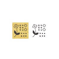 星燈社 ワンポイントスタンプ 『押し花』