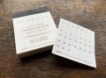 大枝活版室 【活版印刷】 niconecoコラボ / Label book / Calendar 月日