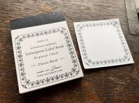 大枝活版室 【活版印刷】 niconecoコラボ / Label book Vol.2 / Classic Black