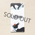 cozyca products 一筆箋 黒ねこ意匠 / BLACK CAT ROBIN [B]
